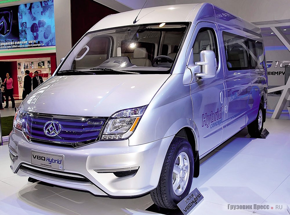 Datong Maxus V80 с гибридной силовой установкой на Пекинском автосалоне 2014 г.