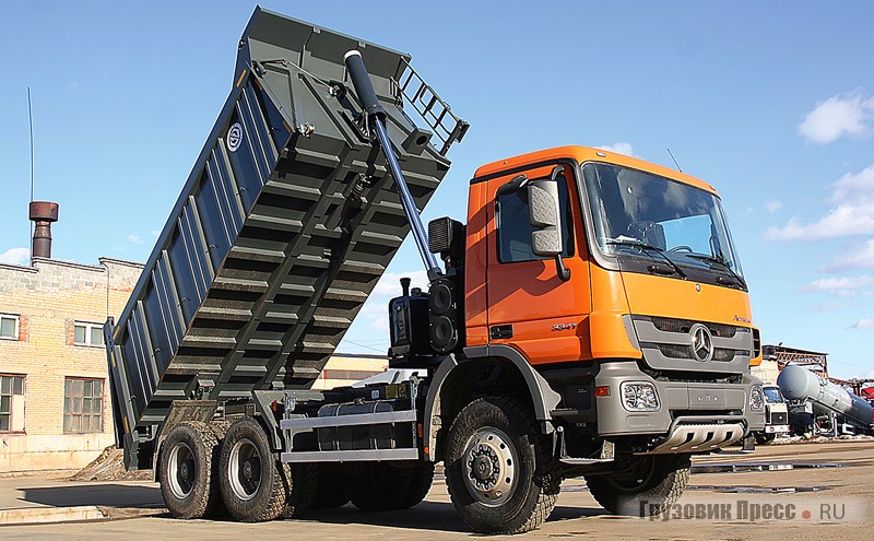 Самосвал БЦМ-120.2 (Mercedes-Benz Actros 3341K, typ-932.18, 6х6)