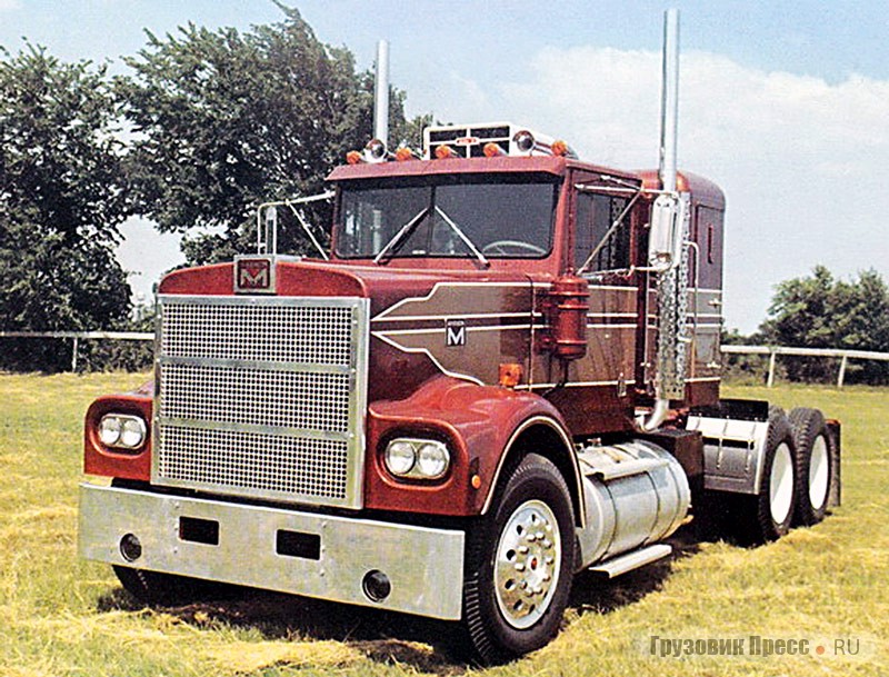 Седельный тягач Marmon CHDT-BC со спальным отсеком. 1974 г.