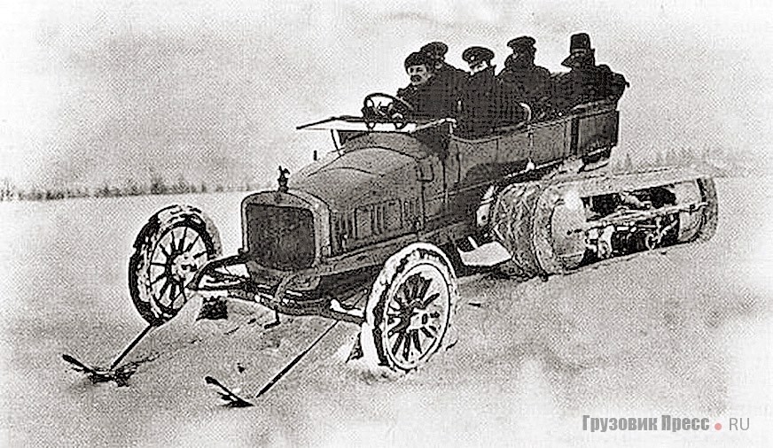 Испытания автосаней «Руссо-Балт C 24/30» в Петербургской губернии, 1914 г.