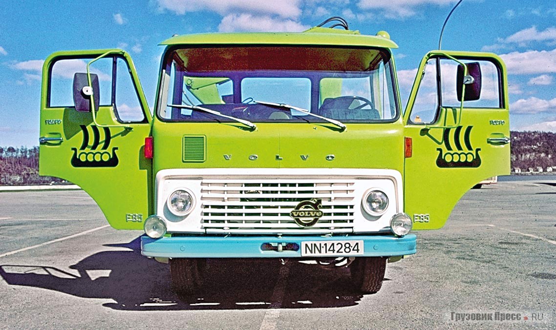 Volvo L4751 Raske Tiptop. После 1965 года семейство модернизировали и обозначили F84/F85/F86. С 1963 по 1976 г. выпущено 64 812 грузовиков с такими кабинами
