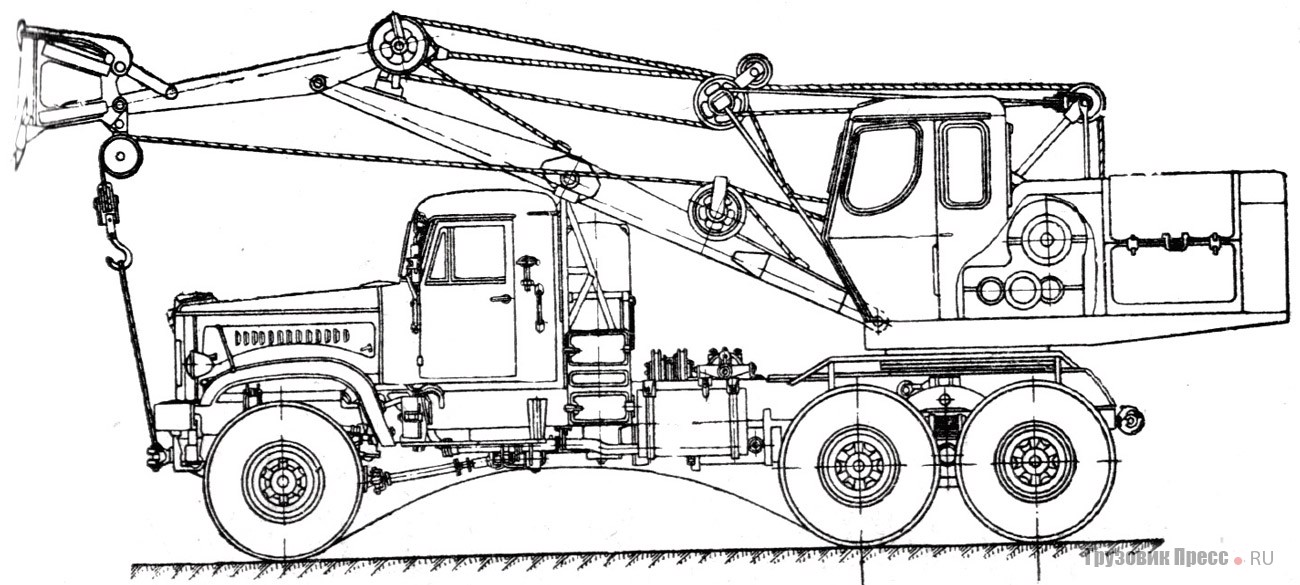 Экскаватор Э-305БВ (КрАЗ-255Б)