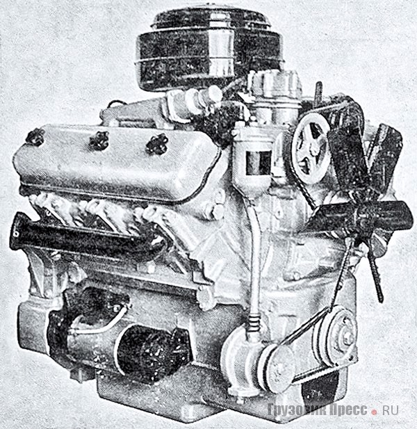 Один из ранних экземпляров V-образного 6-цилиндрового дизельного двигателя ЯМЗ-236. г. Ярославль, 1961 г.