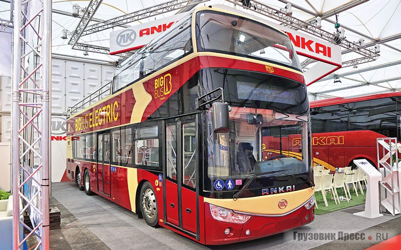 Экскурсиионный 12,5-метровый электробус Ankai HFF 6121GS-3 6х2 на 79 посадочных мест после презентации на Busworld 2017 нашёл высокий спрос в Гонконге, Токио, Лондоне, Париже, Нью-Йорке…