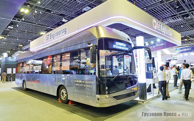 Первый серийный автономный электробус большого класса ST Engineering STROBO Series 12