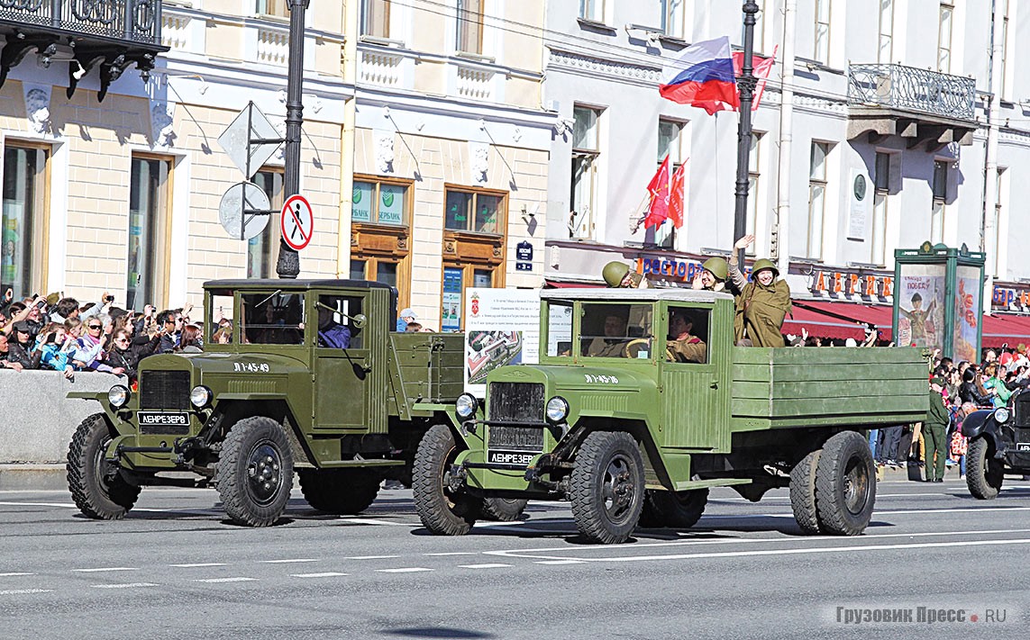 [b]«Трёхтонки» ЗИС-5В[/b] – деревянные кабины, «плоские» крылья, неоткидные борта…