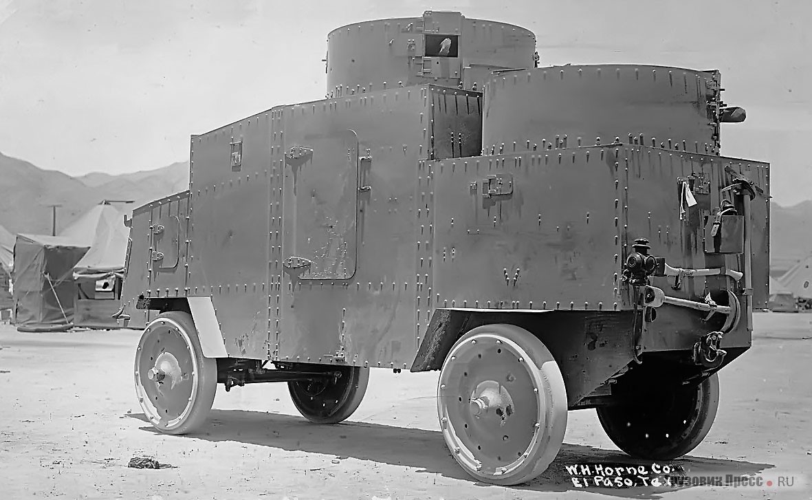 Блиндированный автомобиль американской армии Jeffery Armored Car No.1. Мексика, 1916 г.
