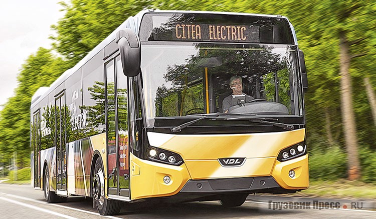 VDL Citea SLF-120 Electric – это полностью электрический низкопольный автобус длиной 12 метров