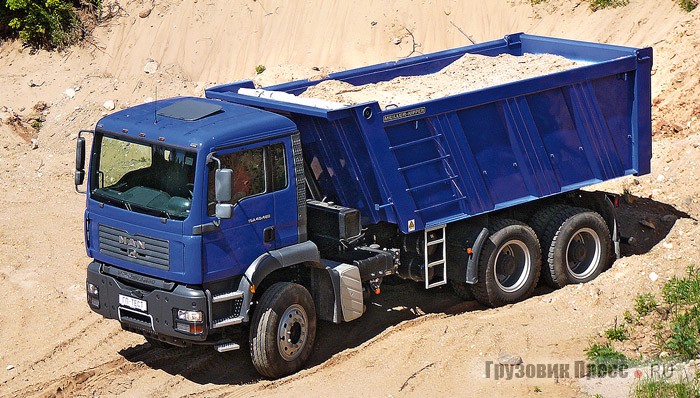 Тест-драйв самосвала MAN TGA 40.480 6х4 BB-WW, журнал «Грузовик Пресс»