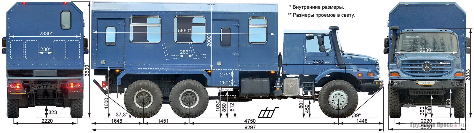 MB Zetros 2733A с надстройкой АМЗ